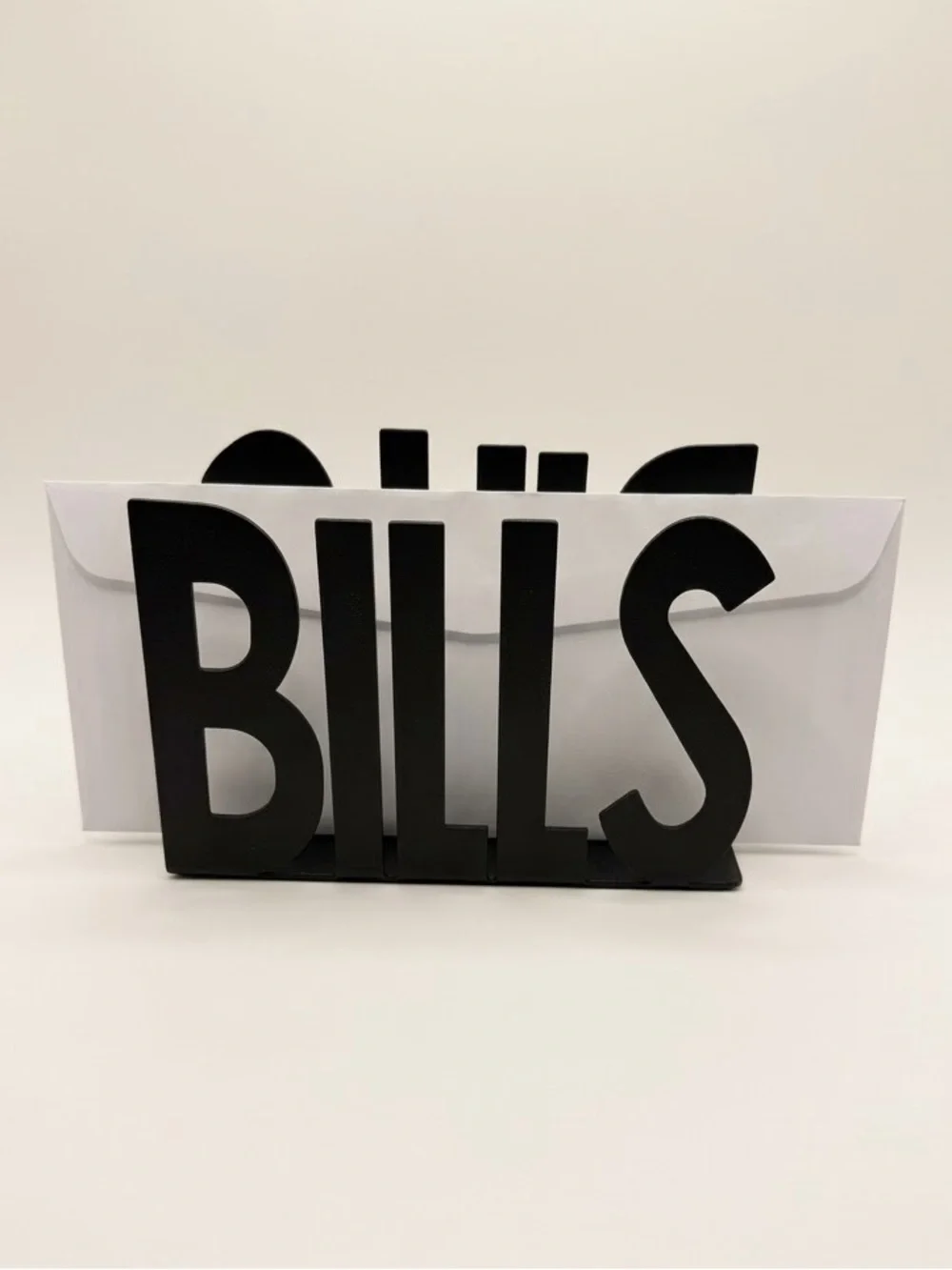 BILLS Desk Mail Organizer - Black